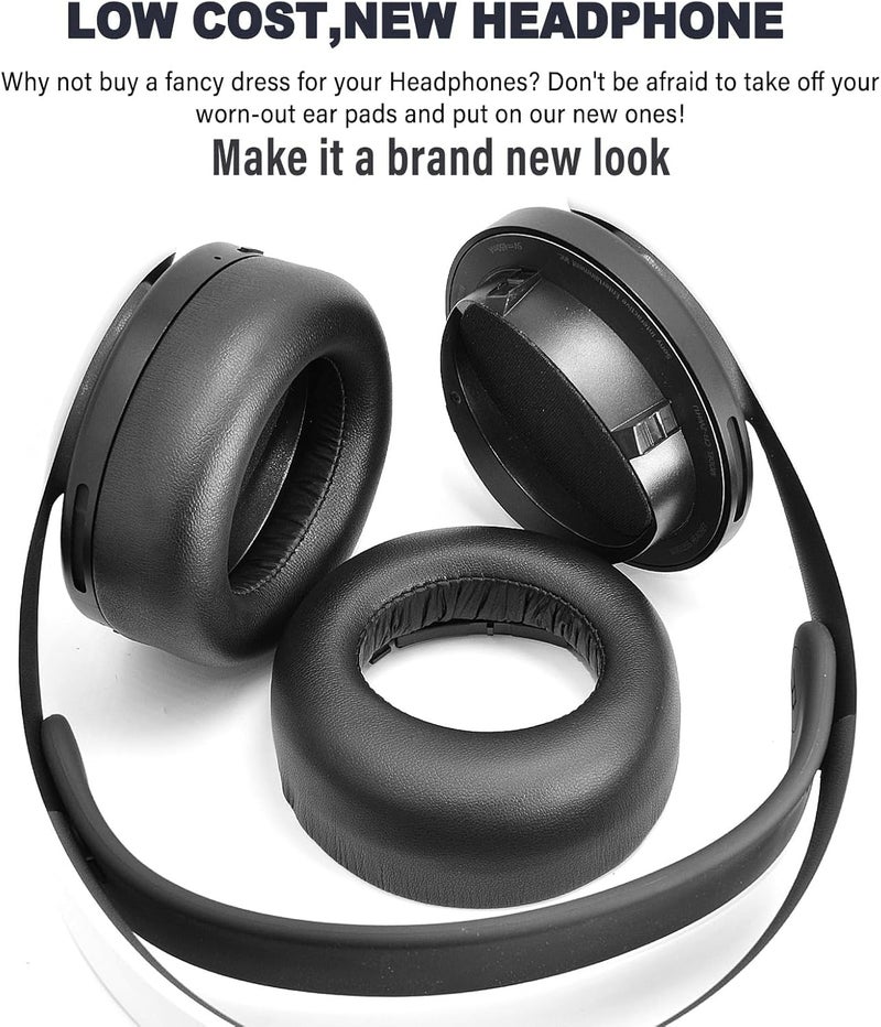 Sodorous PS5 Ear Pads Replacement Ear Cushions for Sony PlayStation 5 Pulse 3D PS5 Wireless Headphones, Headset Earpads, Ear Cups Repair Parts-Black… - Image 2